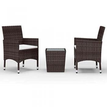 Bistro Round Dining Set – Polished Chrome with Glass Top (3 Pieces)