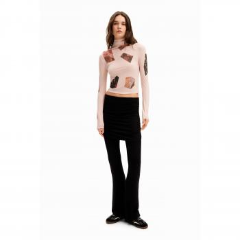 Maglietta slim fit collo alto Desigual