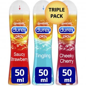 Durex Sensual Collection: Cherry, Tingling, Strawberry Lubricants