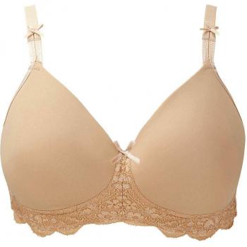 Breathable Georgia Non-Wired T-Shirt Bra, Beige