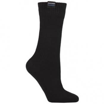 Women's 1 Pair SOCKSHOP Plain Waterproof Boot Socks Black 4-8