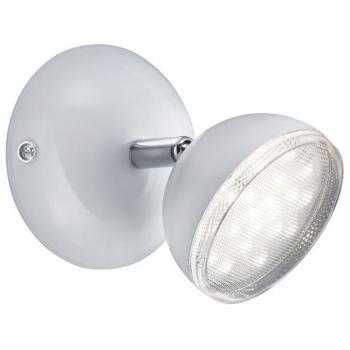 Trio Leuchten Strahler LED Kunststoff weiß glänzend 872810101
