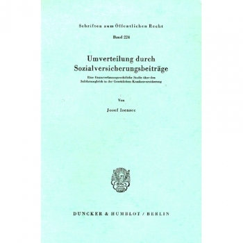 Umverteilung durch Sozialversicherungsbeiträge.