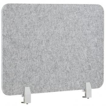 Biombo acústico gris Beliani 72 x 50 cm con montaje por abrazaderas