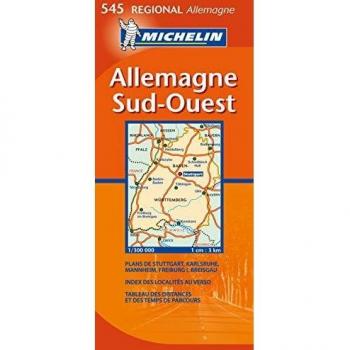 Allemagne Sud-Ouest (Regionale kaarten Michelin)