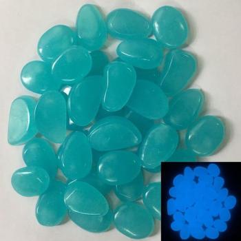 100 Pcs Decorative Luminous Stones for Gardens