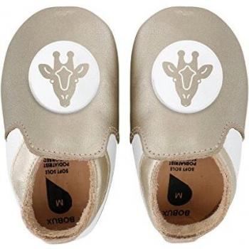 Chaussons en cuir Giraffe doré Taille S 3-9 mois