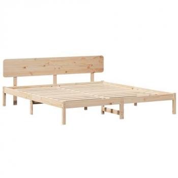 VidaXL Cadre de Lit 180x200 cm en Bois de Pin – Naturel