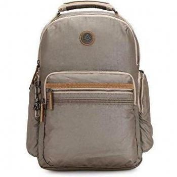 Kipling OSHO, Mochila casual y deportiva para mujer, Gris (FUNGI METAL), Única