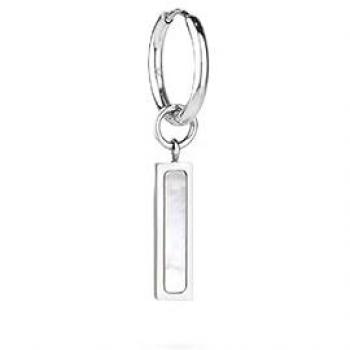 Radiant Pendientes de Hombre en Acero Plateado Strong