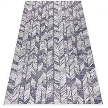 Chevron Design Flat Woven Rug
