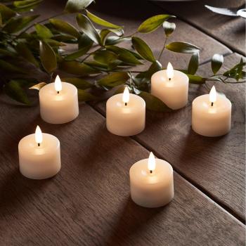 Ivory Wax LED Mini Votive Candle Collection