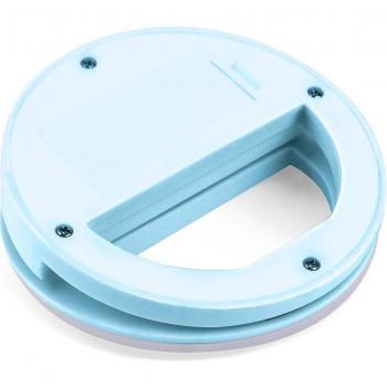 Luz LED selfie ajustable con anillo de colores USB recargable