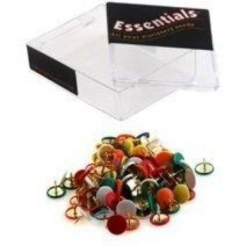 Pack of 100 Assorted Color Drawing Pins