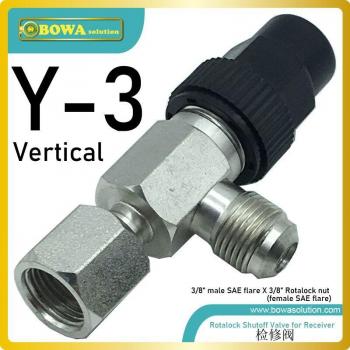 Válvula Rotalock 3/8 para Separador de Aceite