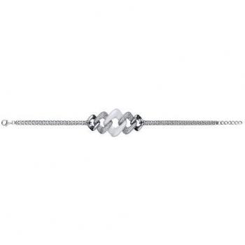 Argento 925 “Ceralite” con Zirconia Bianca – Bracciale Ceranity 19 cm