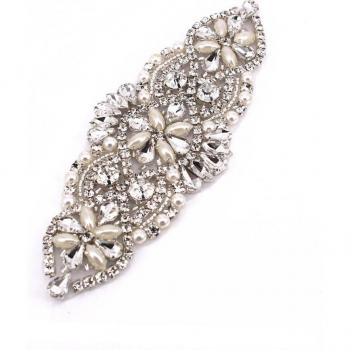 Handcrafted Rhinestone Iron-On Patch