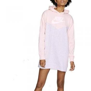 Nike Robe femme rose à capuche BV4844051