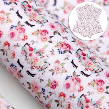 DIY Unicorn Flower Print Faux Leather