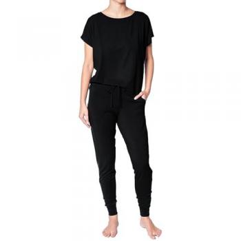 Jeanne Jogger Noir Femme en Modal