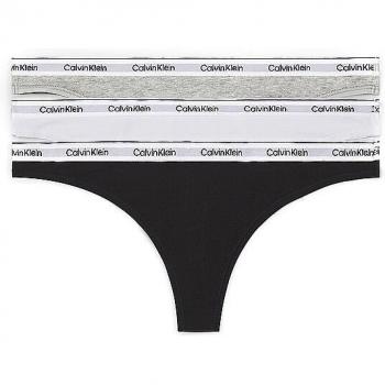 Calvin Klein Underwear Tanga 3 PACK THONG (LOW-RISE) (Packung, 3-St., 3er-Pack) mit Logobund