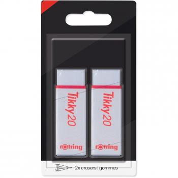 2‑er-Tikky‑Radiergummi‑Set – rOtring 1904822