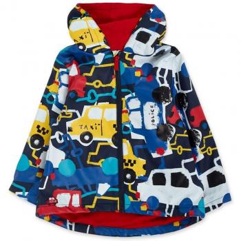 Gabardina Tuc Tuc niño estampada con capucha