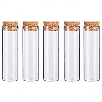 Pots de conservation M17F – Tubes à essai résistant au plastique, bouchon de liège