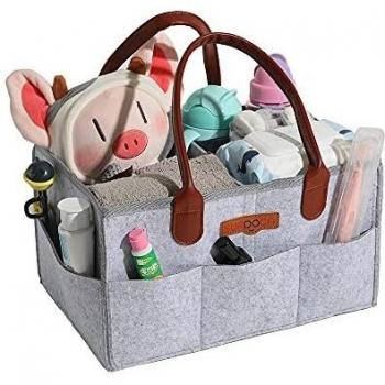 FeltGuard Soft Leather Diaper Carrier