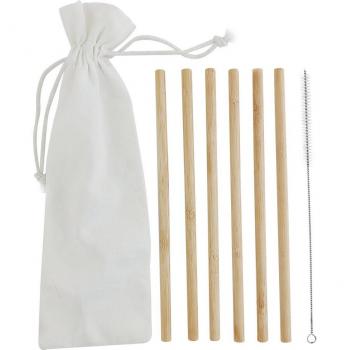 EcoStix Bambou – Ensemble 6 pailles + Brosse Sisal naturel