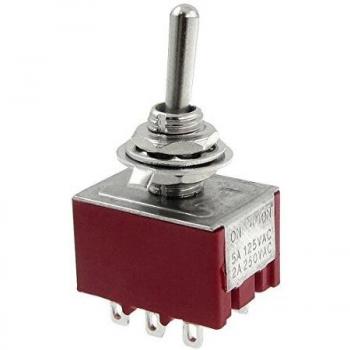 SODIAL AC 250 V 2 A / 125 V 5 A ON/ON 2‑Stelliger Kippschalter