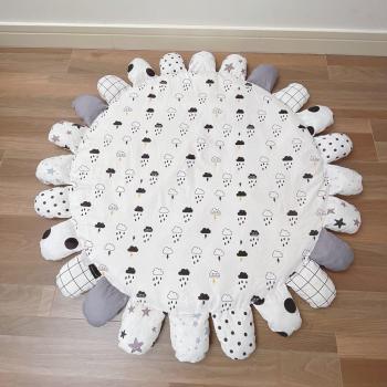 Tapis Enfant Rembourré Floral