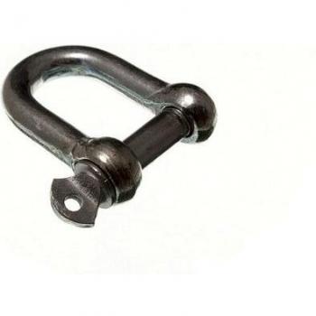 Professional Grade D Shackle U Lock and Pin Wire Rope Fastener 16mm 5/8 Inch BZP (Pack of 40)