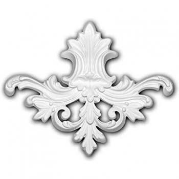Classic Design White Decorative Element 160024 by Profhome