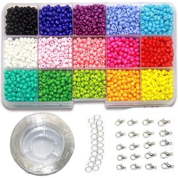 Conjunto de Cuentas de Cristal para Manualidades