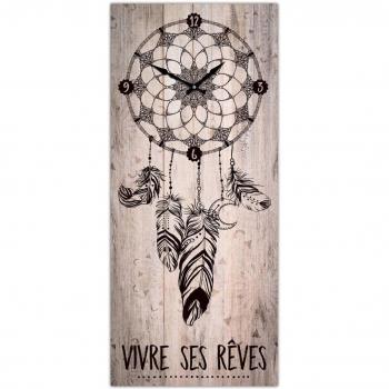 Brown Boho Dreamcatcher Wall Clock, 70x30 cm – Lily Treasures