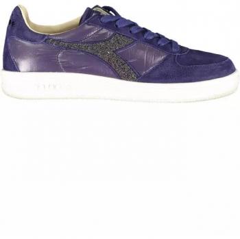 Diadora Women's Blue Fabric Sneakers