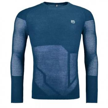 Ortovox Merino Thermovent Camisa Longa Azul para Masculino