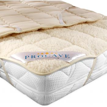 PROCAVE Schurwolle Unterbett mit Lammflor, Matratzen-Schoner 180x200 cm
