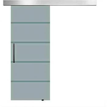 Glasschiebetür mit satinierten Streifen 2050x775 mm