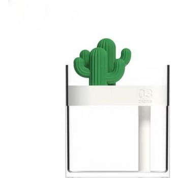 160ML Ultrasonic Air Humidifier Clear Cactus Color Light USB Clear Cactus Shape Air Humidifier Purifier Aroma Diffusor