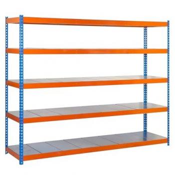 SimonRack Stoccaggio Industriale 2000×1200×600 mm – 5 ripiani in metallo, portata 400 kg, finitura zincata Ecoforte
