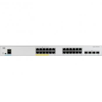 Cisco Catalyst 1000-24P-4G-L Network Switch Managed Layer 2 Gigabit Ethernet (10/100/1000) with Power over Ethernet (PoE+) Gray