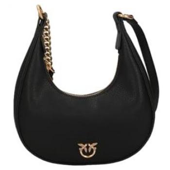 PINKO Black Leather Handbag ONE SIZE