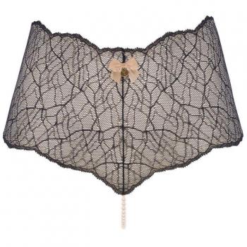 Bracli Sydney Perlenpanty einreihig schwarz/creme Größe S