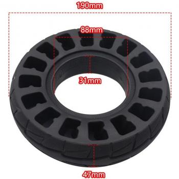 Premium 200x50mm 8 Solid Wheel for Electric Scooters – Airless Tire & Hub