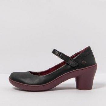 Zapatos de piel 1440 Alfama negro para mujer