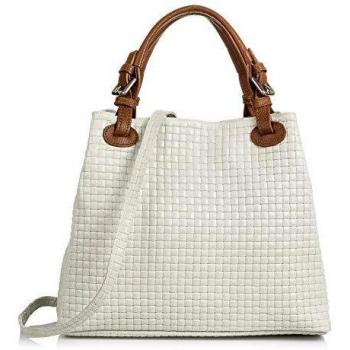 Bolso Tote de Cuero Genuino Firenze Artegiani