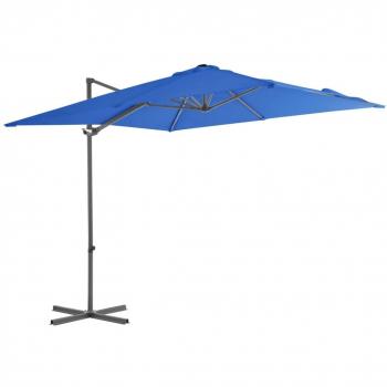 Sombrilla Voladiza VidaXL Azul Celeste 250x250