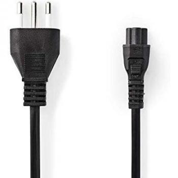 NEDIS gerades Stromkabel 2 m – schwarz,